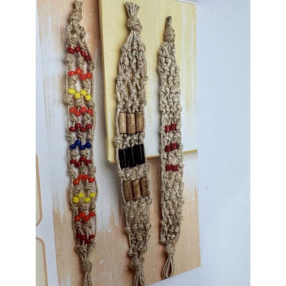 Hemp‎ Jewelry Making Book Macrame Beading Patterns DIY Craft Guide